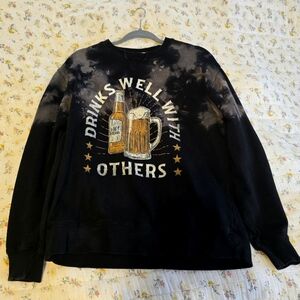 Small Modish Rebel "Drinks Well With Others" Sweatshirt